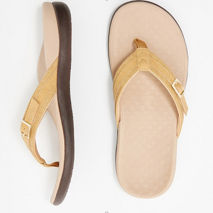 Comfortable orthopedic toe sandals for women - OrthoSummer-Yellow-3-State of Style
