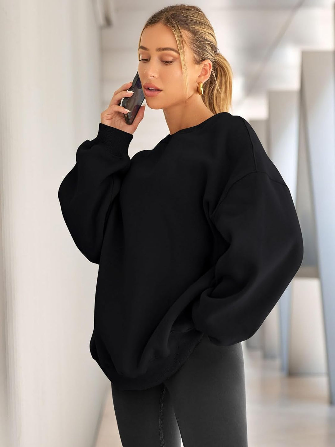 Comfortable Oversized Women's Sweater - Ella-Apricot-S-State of Style