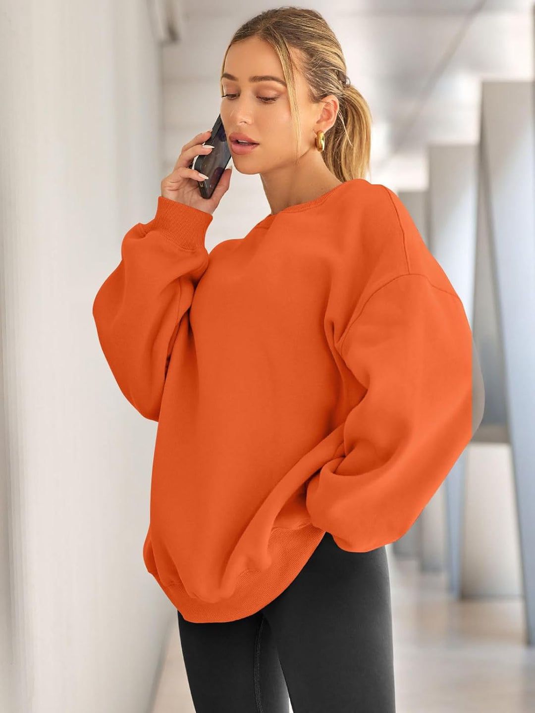 Comfortable Oversized Women's Sweater - Ella-Apricot-S-State of Style