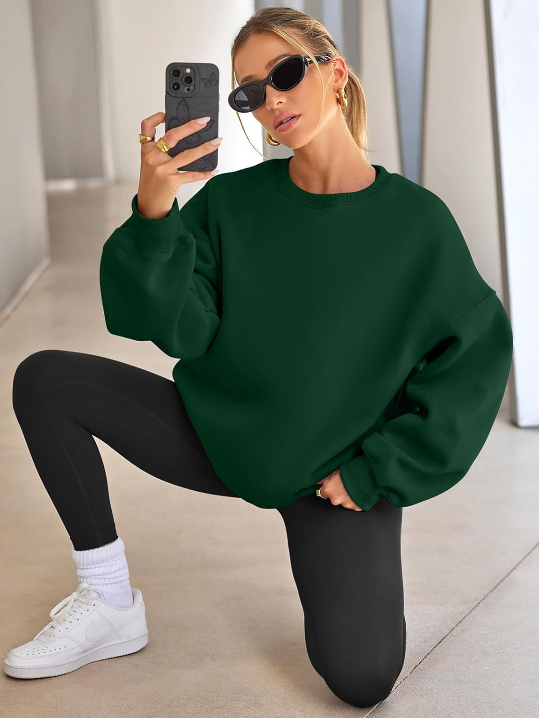 Comfortable Oversized Women's Sweater - Ella-Apricot-S-State of Style