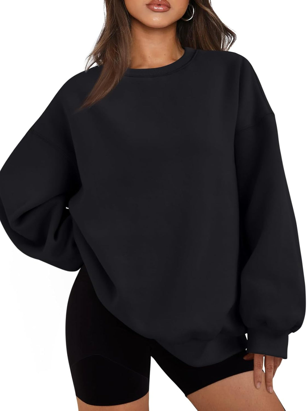 Comfortable Oversized Women's Sweater - Ella-Black-S-State of Style