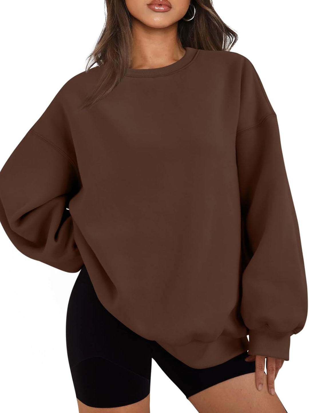 Comfortable Oversized Women's Sweater - Ella-Brown-S-State of Style