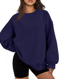 Comfortable Oversized Women's Sweater - Ella-Dark Blue-S-State of Style