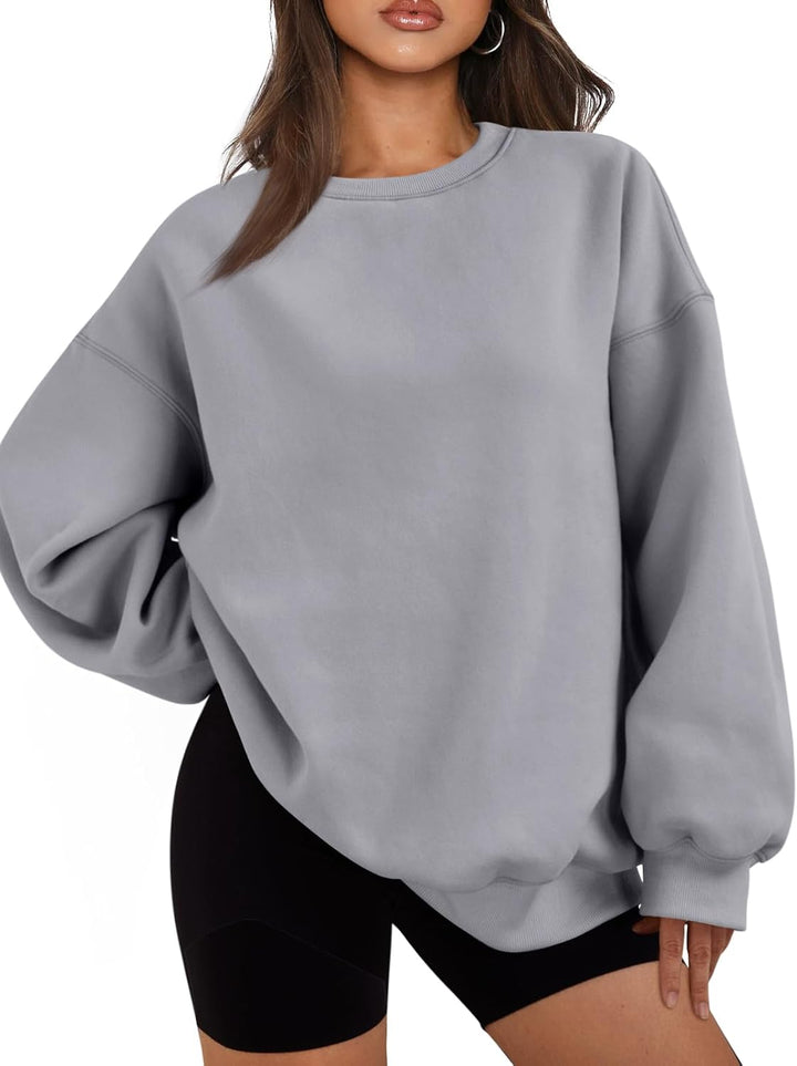 Comfortable Oversized Women's Sweater - Ella-Light Grey-S-State of Style