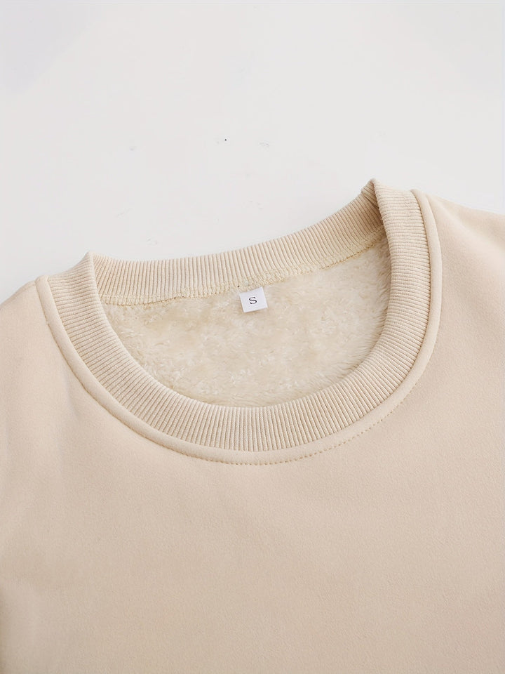 Comfortable Oversized Women's Sweatshirt - Elina-Brown-S-State of Style