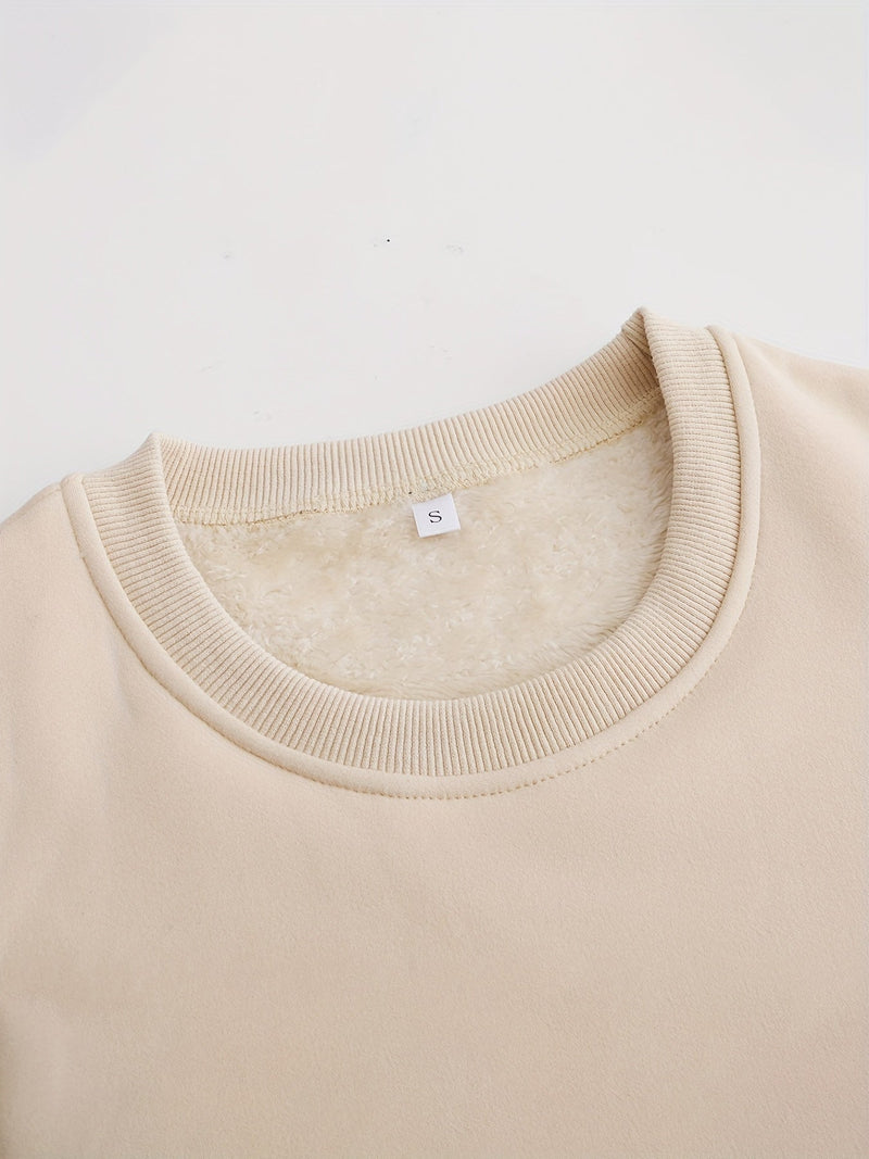 Comfortable Oversized Women's Sweatshirt - Elina-Brown-S-State of Style