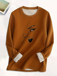 Comfortable Oversized Women's Sweatshirt - Elina-Brown-S-State of Style