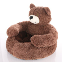 Comfortable Pet Bed - CozyBear-Coffee-Small (suitable for 1-6kg)-State of Style