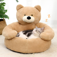 Comfortable Pet Bed - CozyBear-Khaki-Small (suitable for 1-6kg)-State of Style