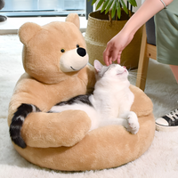 Comfortable Pet Bed - CozyBear-Khaki-Small (suitable for 1-6kg)-State of Style