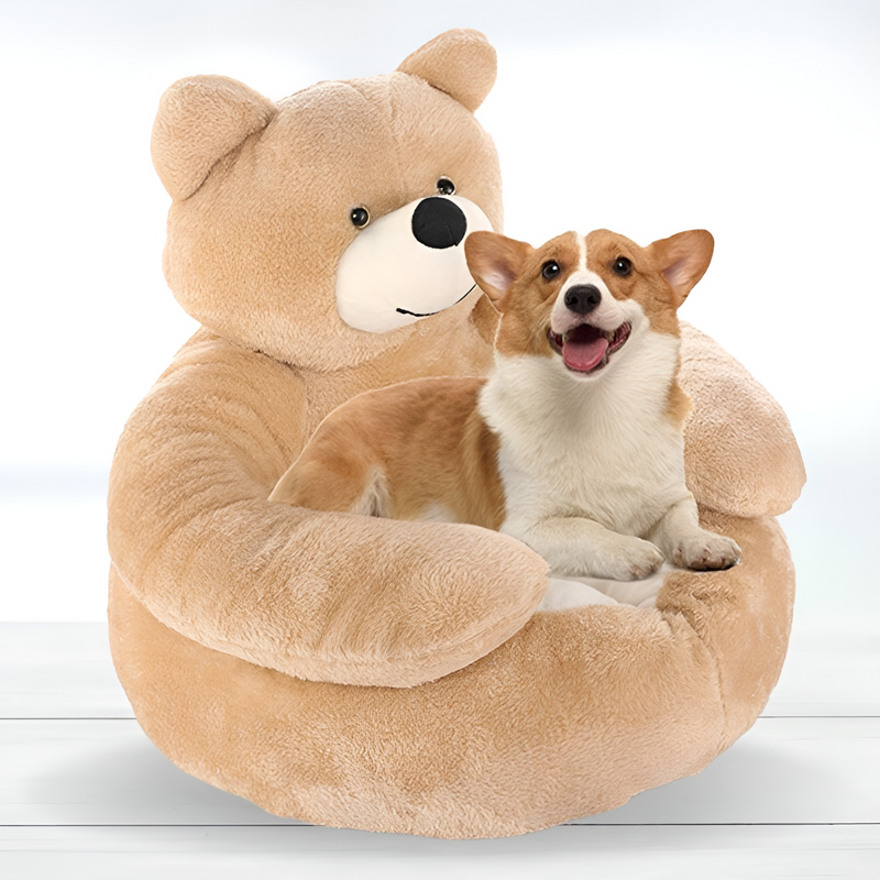 Comfortable Pet Bed - CozyBear-Khaki-Small (suitable for 1-6kg)-State of Style