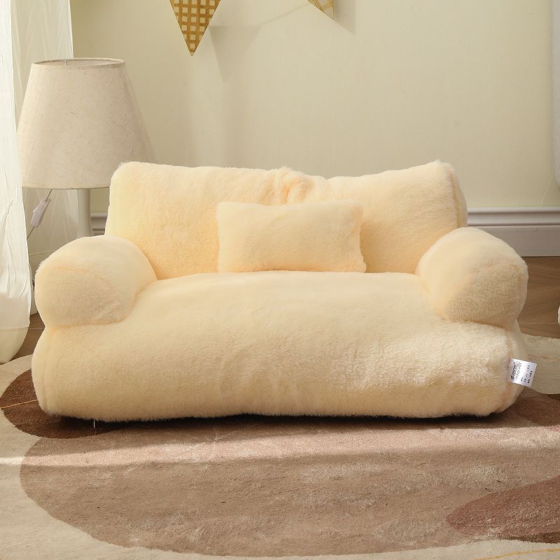 Comfortable Pet Sofa - ComfortNest-Beige-M - 55 cm-State of Style