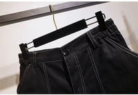 Comfortable Plus-Size Women's Denim Shorts – Stylish & Breathable-Black-5XL-State of Style