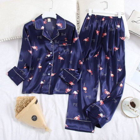 Comfortable Pyjamas-Blue Flamingo-M-State of Style