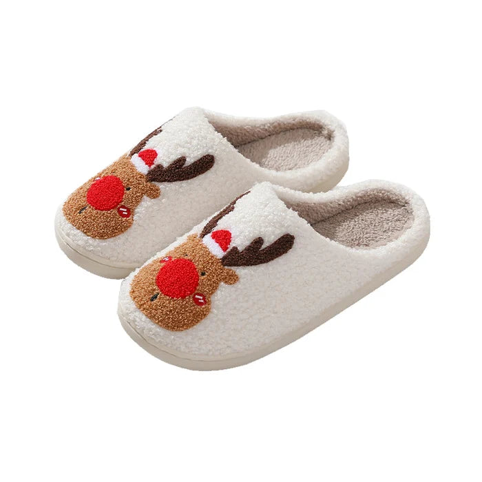 Comfortable Reindeer Slippers - ReinDeerFeet-Red-4-5-State of Style