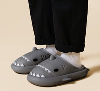 Comfortable Shark Slippers for the Whole Family – Marley-Black-6-7T-State of Style