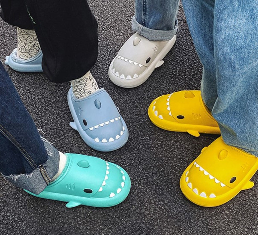 Comfortable Shark Slippers for the Whole Family – Marley-Blue-6-7T-State of Style