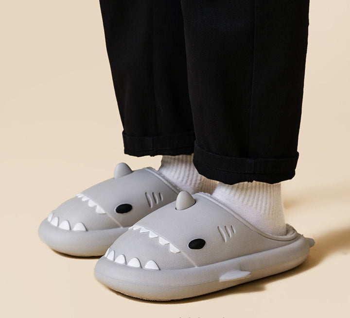 Comfortable Shark Slippers for the Whole Family – Marley-Gray-6-7T-State of Style