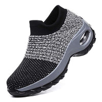 Comfortable Shoes with Orthopedic Sole – Supportive & Breathable-Black Grey-4.5-State of Style