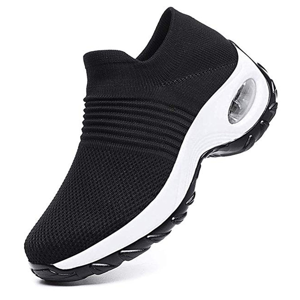 Comfortable Shoes with Orthopedic Sole – Supportive & Breathable-Black White-4.5-State of Style