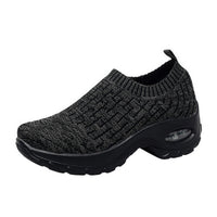 Comfortable Shoes with Orthopedic Sole – Supportive & Breathable-Dark Black-4.5-State of Style