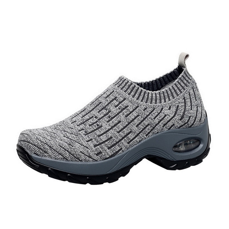 Comfortable Shoes with Orthopedic Sole – Supportive & Breathable-Grey-4.5-State of Style
