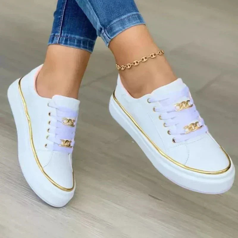 Comfortable slip-on women's sneakers in casual style - Melina-Black-3-State of Style