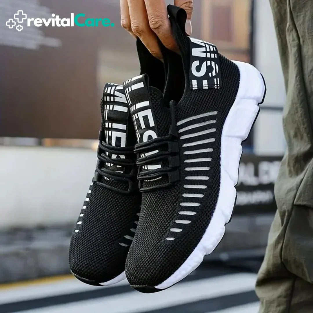 Comfortable Sneakers - VitalSteps-Black-5-State of Style