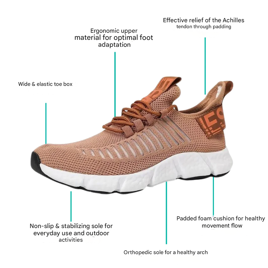 Comfortable Sneakers - VitalSteps-Black-5-State of Style