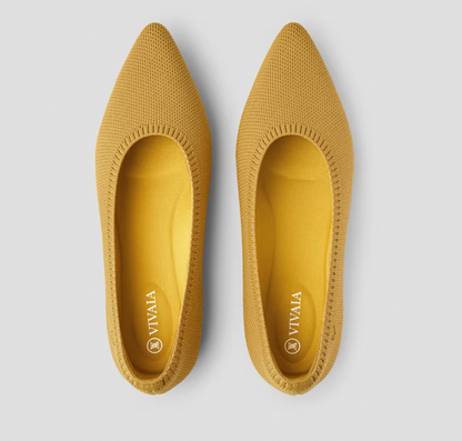 Comfortable Spring/Summer Ballerinas – Mila-Yellow-4.5-State of Style