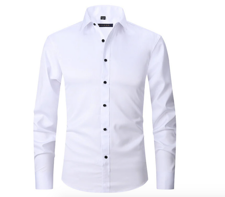 Comfortable Stretch Shirt - Lucas-White-S-State of Style