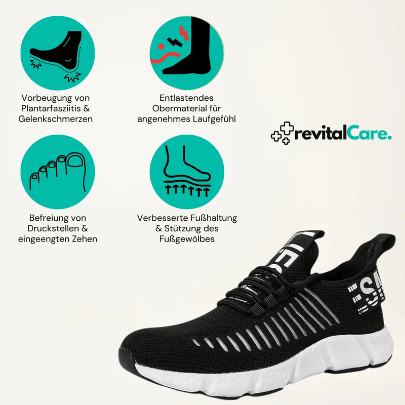 Comfortable, Stylish, and Supportive Sneakers - VitalSteps-Black-6-State of Style