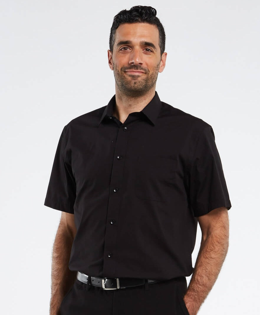 Comfortable & Stylish Breathable Men's Polo Shirt with Button Placket – Narek-Black-M-State of Style