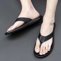 Comfortable & Stylish Men's Outdoor Summer Slippers – Leano-Black-6-State of Style