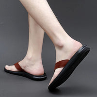 Comfortable & Stylish Men's Outdoor Summer Slippers – Leano-Black-6-State of Style