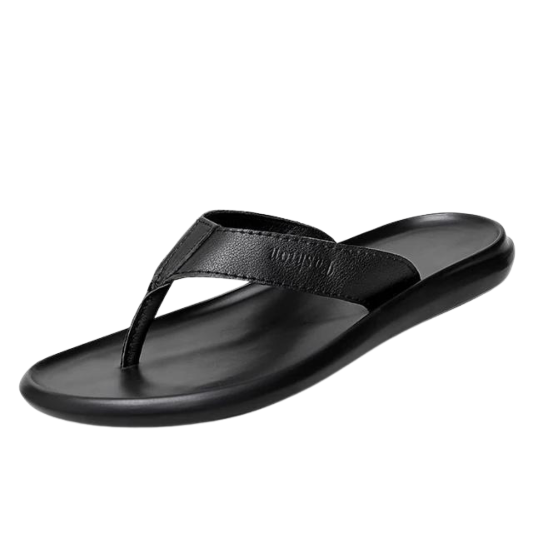 Comfortable & Stylish Men's Outdoor Summer Slippers – Leano-Black-6-State of Style