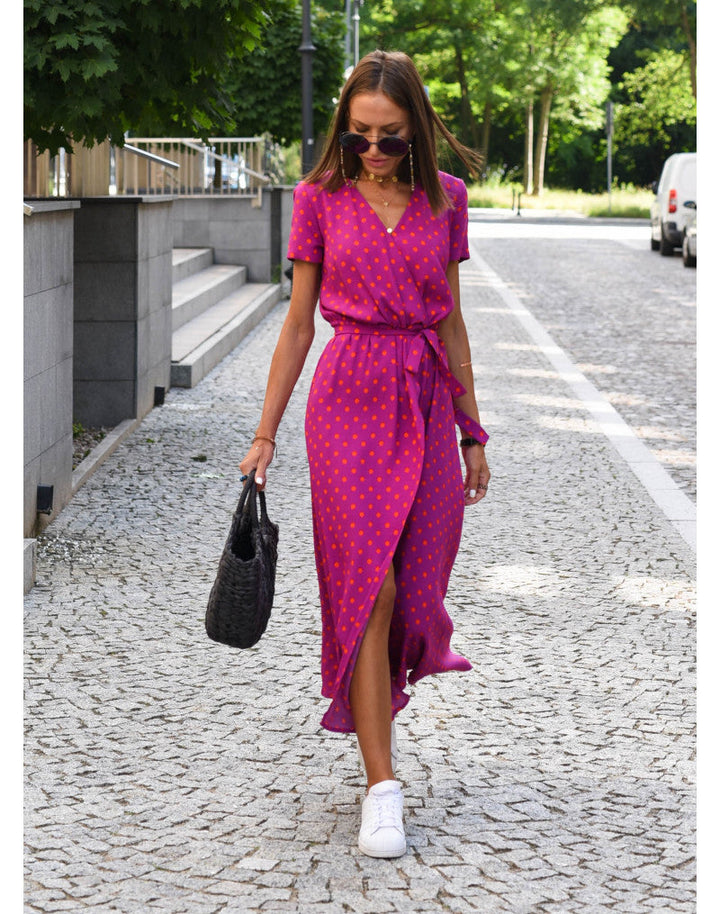 Comfortable Summer Dress - Lina-Pink-S-State of Style