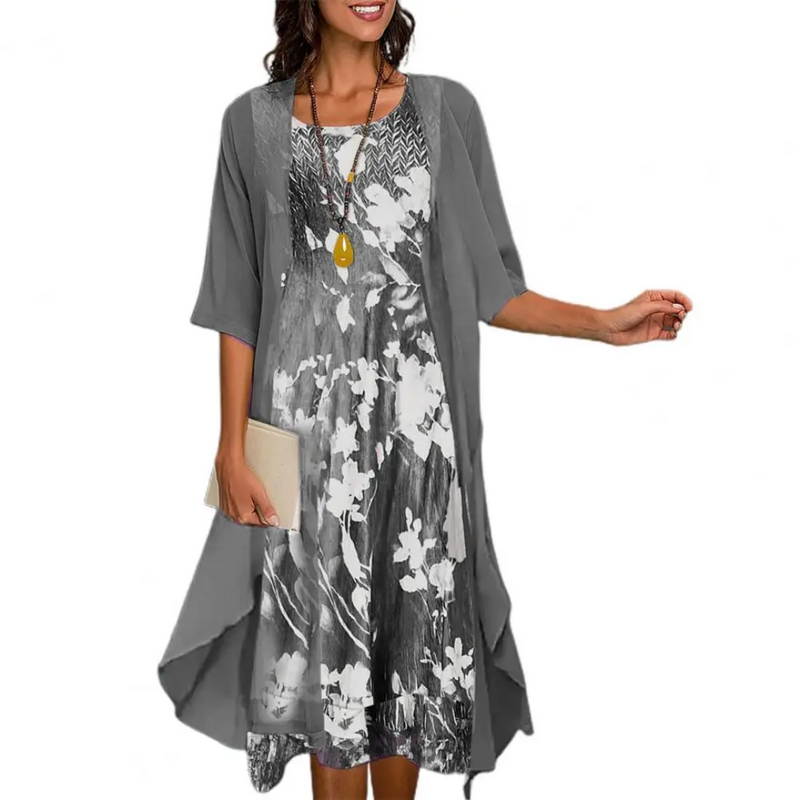 Comfortable Summer Dress - Serena-Grey-S-State of Style