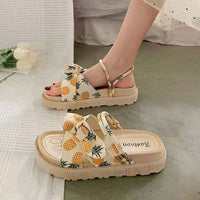 Comfortable summer sandals for women – Liana-Pineapple-3-State of Style