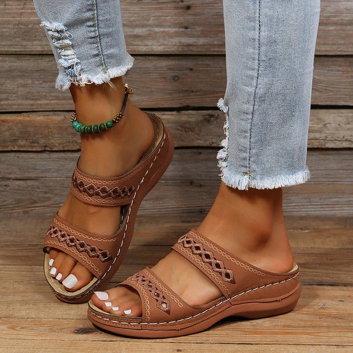 Comfortable Summer Sandals | Perfect for Sunny Days-Dark Brown-5-State of Style