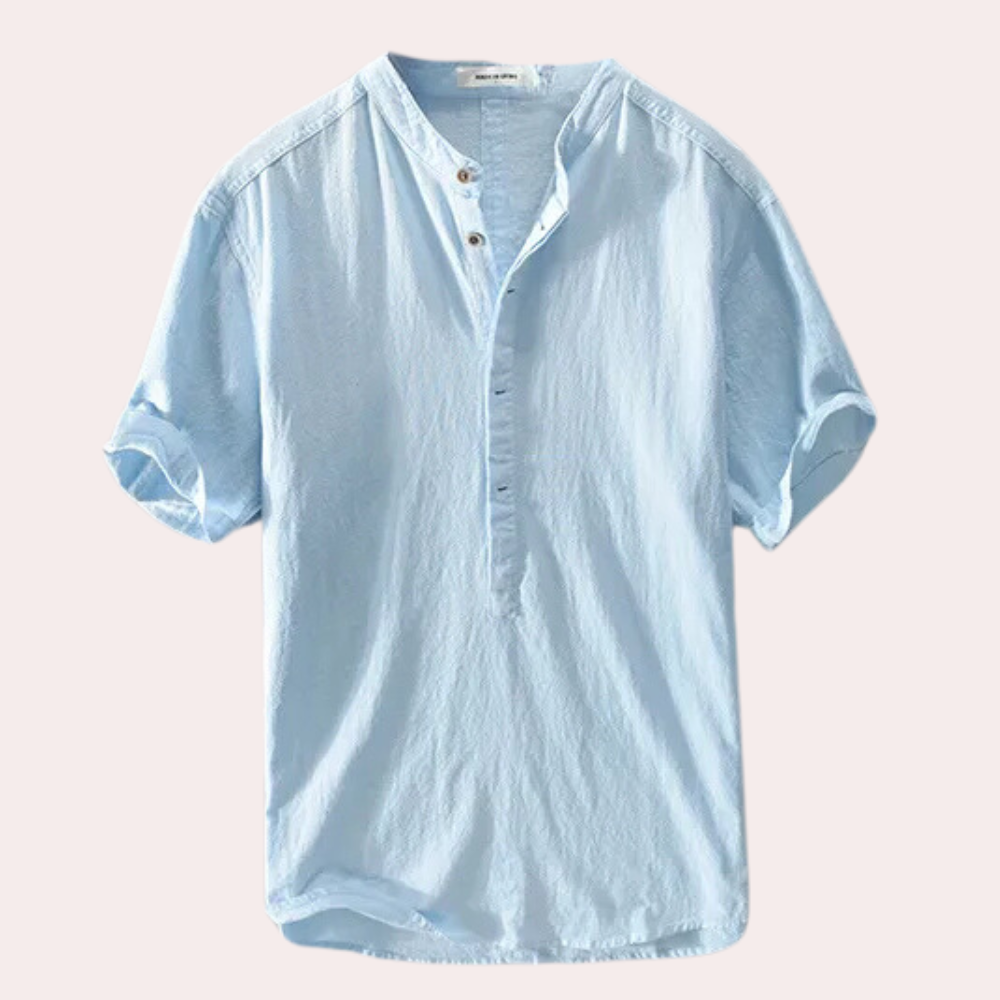 Comfortable Summer Shirt for Men - Milo-Blue-S-State of Style
