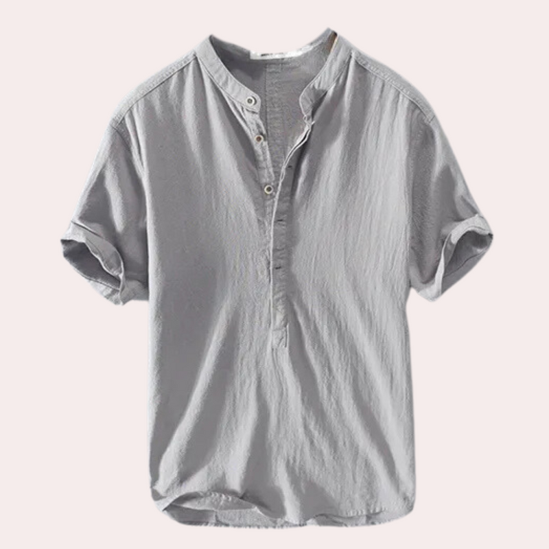 Comfortable Summer Shirt for Men - Milo-Grey-S-State of Style
