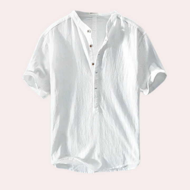 Comfortable Summer Shirt for Men - Milo-White-S-State of Style