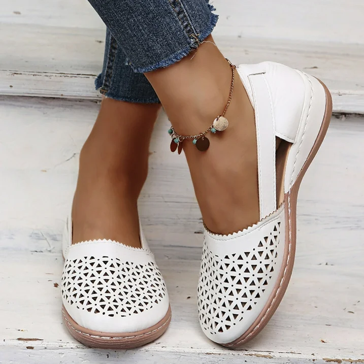 Comfortable Summer Shoes for Women - Melina-White-4-State of Style