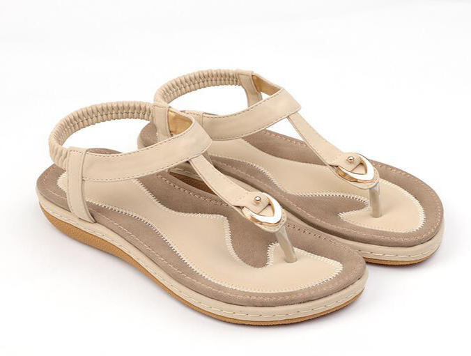 Comfortable summer shoes with a heel for ladies – Marisa (Now 1+1 Free!)-Beige-3.5-State of Style