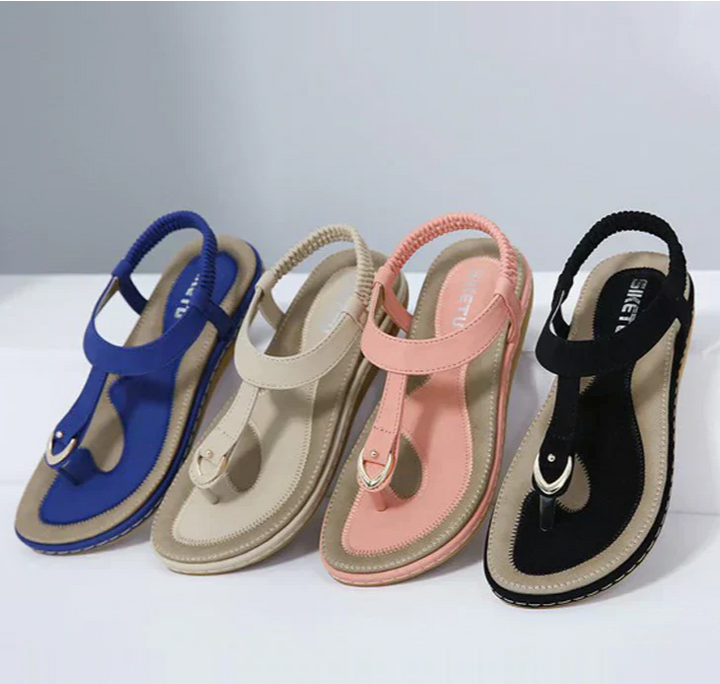 Comfortable summer shoes with a heel for ladies – Marisa (Now 1+1 Free!)-Beige-3.5-State of Style