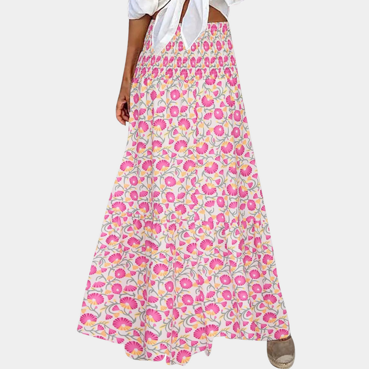 Comfortable Summer Skirt with Loose Fit – Vianne-Pink-XS-State of Style