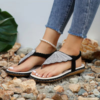 Comfortable, summery, and supportive women's sandals with an adjustable strap – Lysbeth-Black-3.5-State of Style