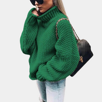 Comfortable Sweater for Women - Sophie-Green-S-State of Style