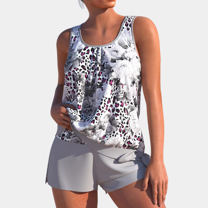 Comfortable Tankini – Malia-White-XS-State of Style